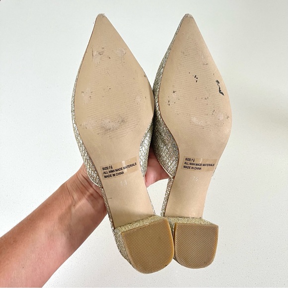 Allegra James Fiona Metallic Slide Mules - Picture 10 of 10